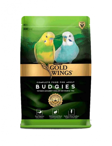 Gold Wings Premium Muhabbet Yemi 1 Kg