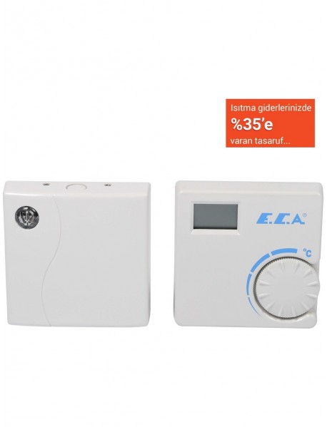 E.C.A . ERT-176 RF 7006907522 Dijital Kablosuz Oda Termostatı